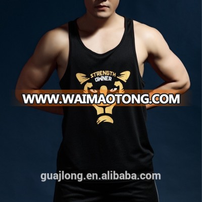 mens wholesale gym stringer singlet/custom print polyester gym stringer vest