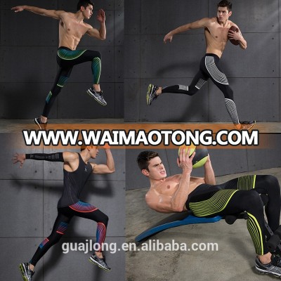 High quality various colors OEM men sportwear spandex fitness leggings