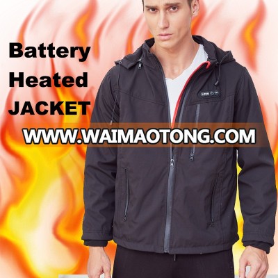 Wholesale S M L XL available men rechargeable battery heated jacket coat