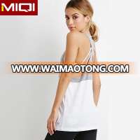 Loose style gym tank nice cutout and workmanship women brazilian fitness wear